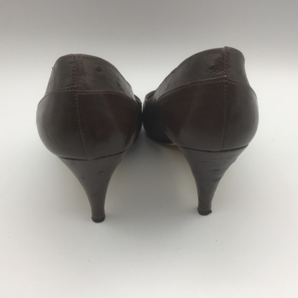 Monetti Leather Heel Brown Shoes Women’s Size 36 (6) Made in Italy - Picture 8 of 11